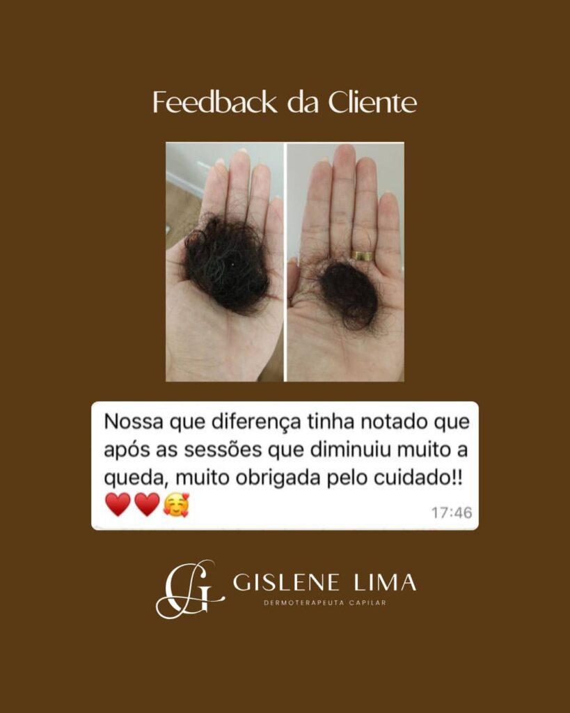 Feedback de cliente: queda diminuiu muito após as sessões